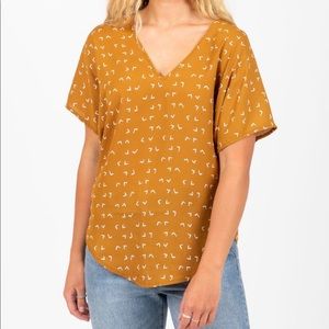 Lush Kendall Patterned Blouse